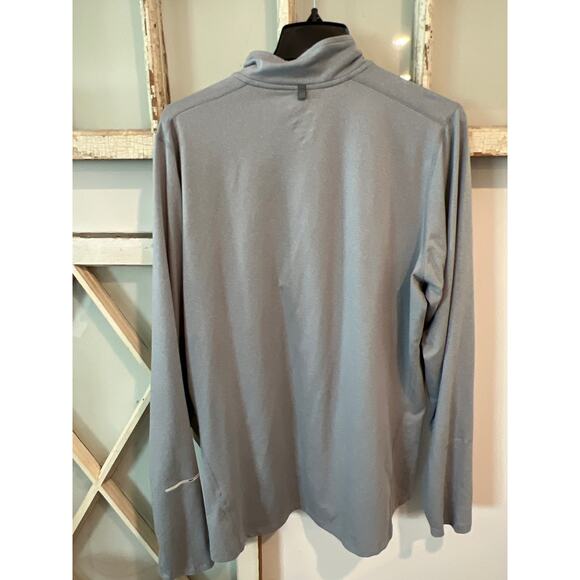 Nike Dri-Fit size large gray 1/4 zip pullover top - Picture 3 of 3